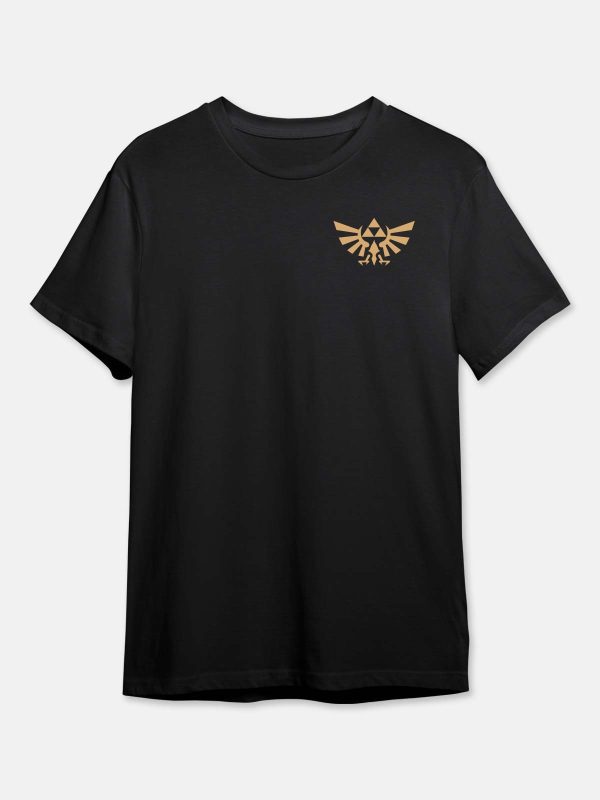 Zelda- Gaming T-shirt-D1-Black - Image 3