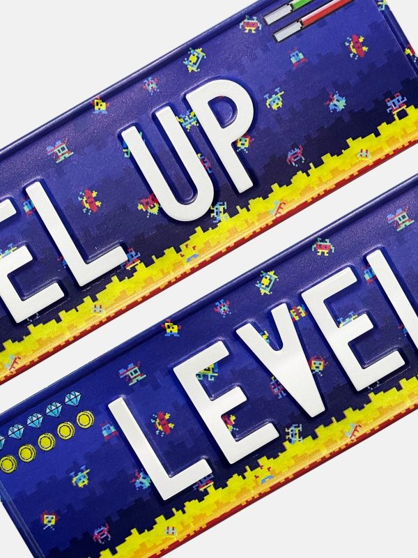 Level Up - Metal Plate - Navy - Image 2