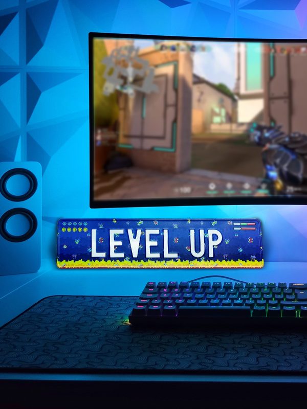 Level Up - Metal Plate - Navy - Image 3
