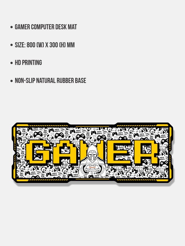 Gamer | Gaming Mouse Pad Desk Mat for Computer Laptop - Image 2