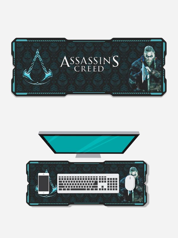 Assassins Creed | Gaming Mouse Pad Desk Mat for Computer Laptop | Non-Slip Rubber Base