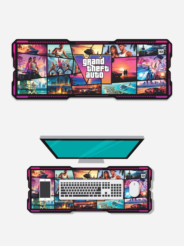 GTA VI | Gaming Mouse Pad Desk Mat for Computer Laptop