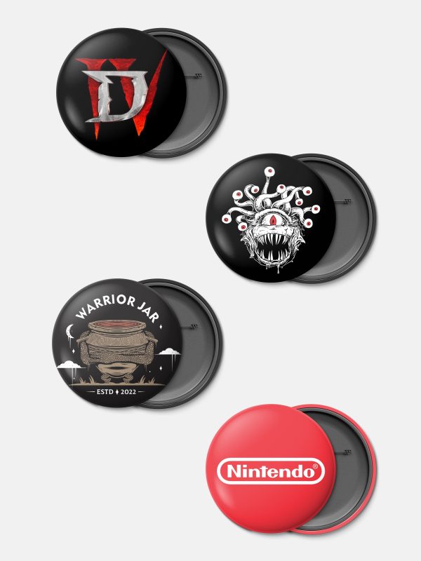 Gamerverse Badges GT D2 - Pack of 4