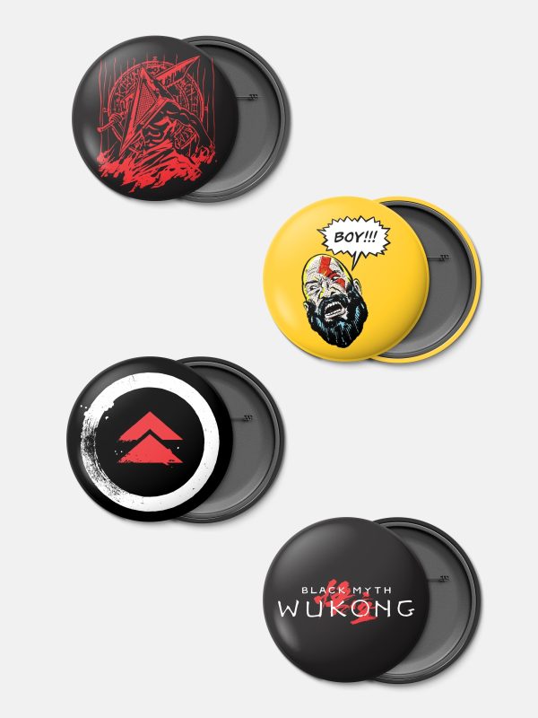 Gamerverse Badges GT D3 - Pack of 4
