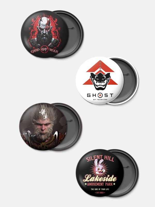 Gamerverse Badges GT D4 - Pack of 4