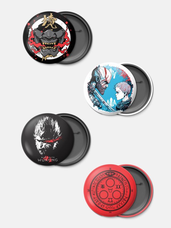 Gamerverse Badges GT D5 - Pack of 4