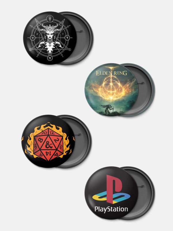 Gamerverse Badges GT D8 - Pack of 4