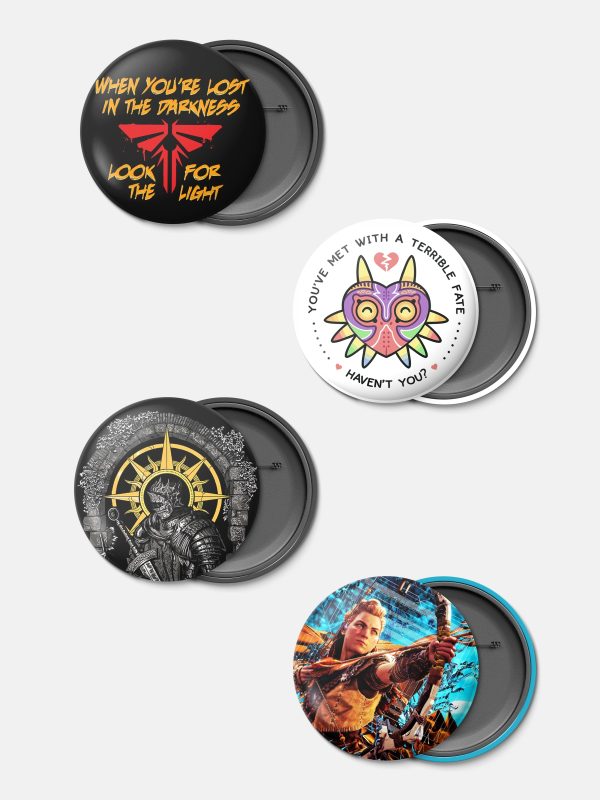 Gamerverse Badges GT D9 - Pack of 4 - Image 2