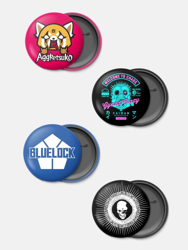 Anime - Badges 1- Pack of 4