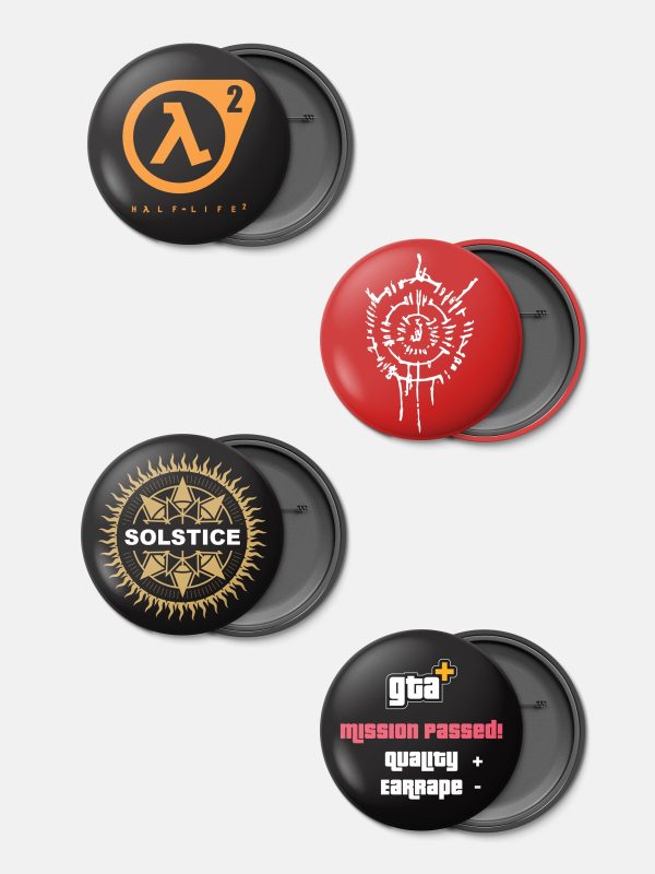 Gamerverse Badges GT D18 - Pack of 4
