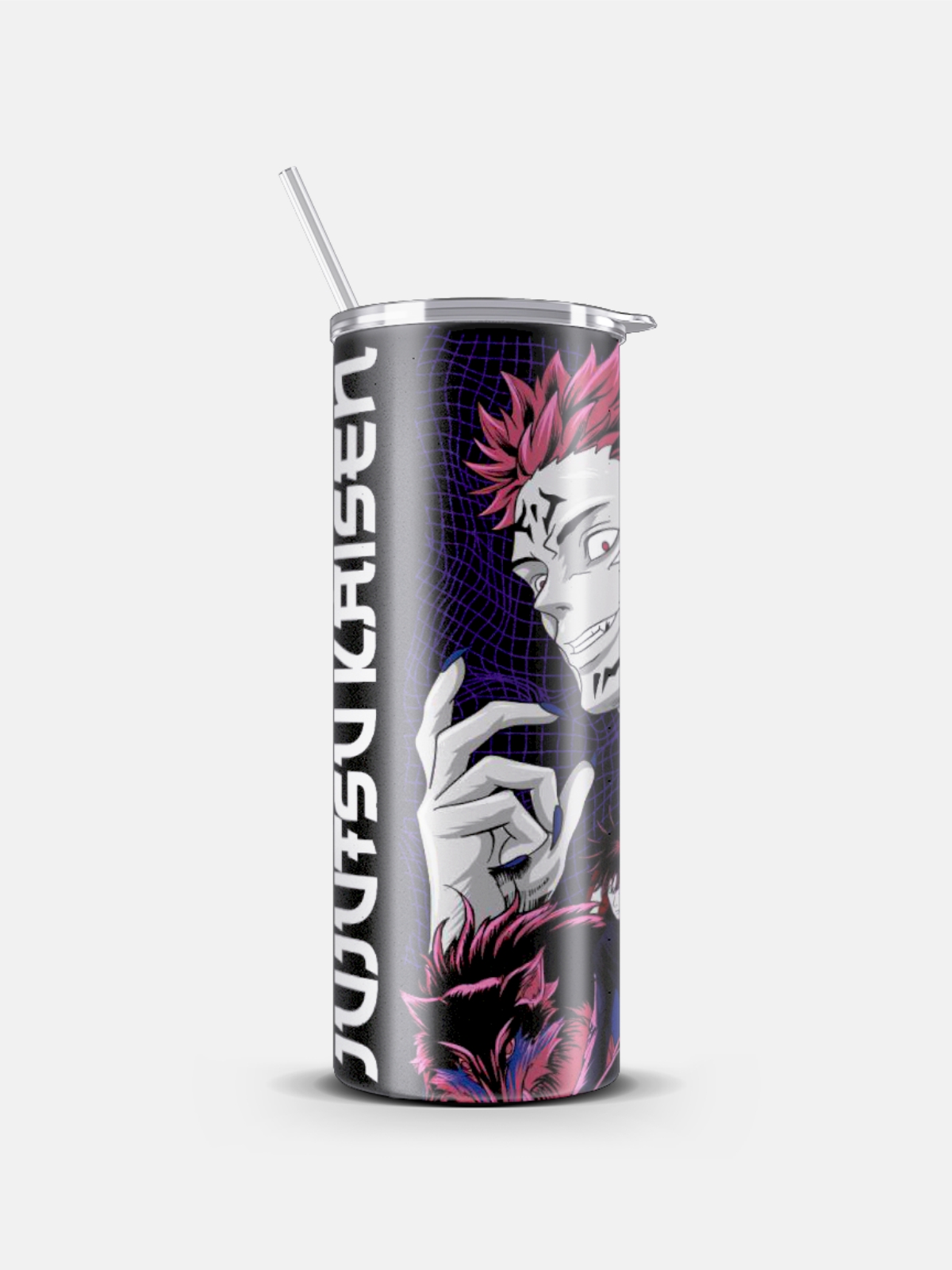 Skinny Tumbler with Straw-Sukuna - Image 4