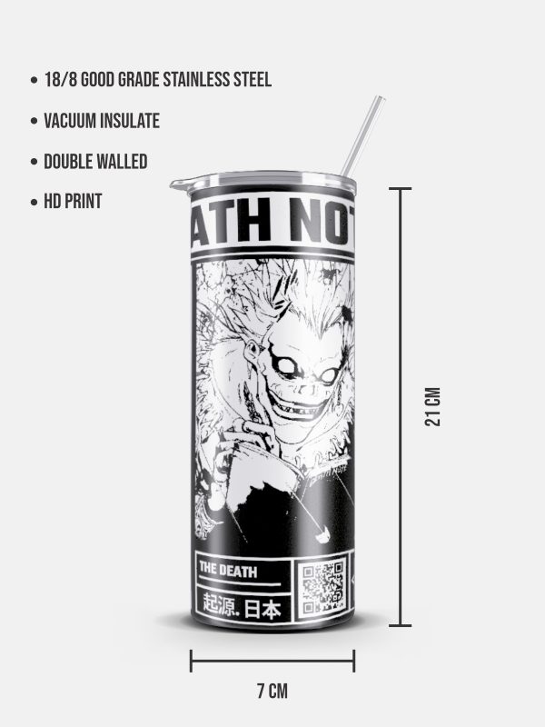 Shinigami-Skinny Tumbler with Straw - Image 3