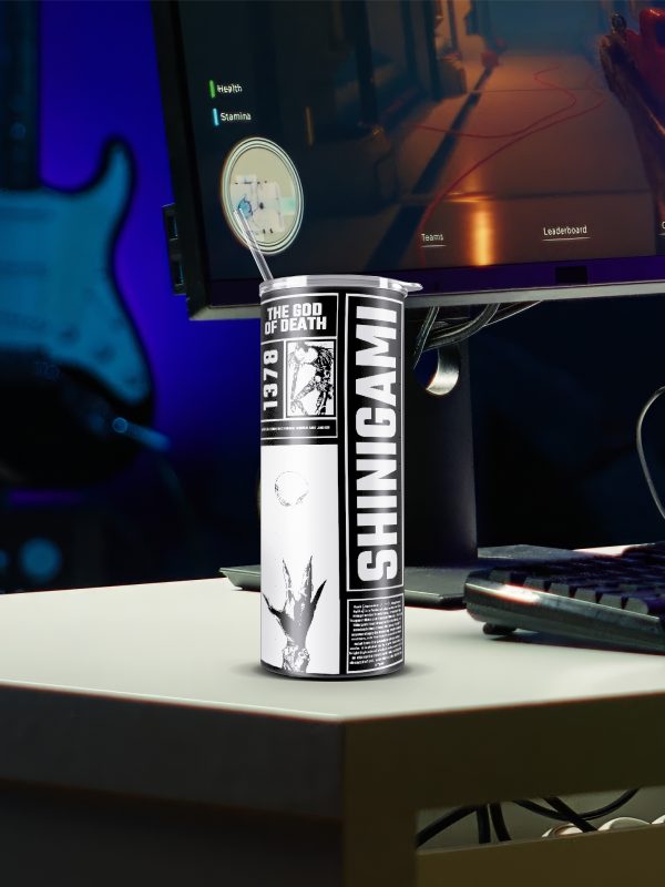 Shinigami-Skinny Tumbler with Straw - Image 2