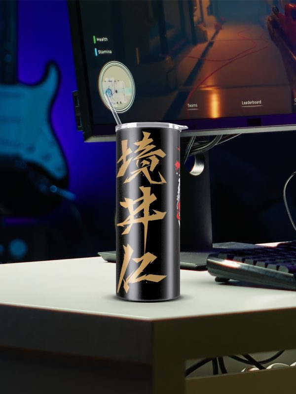 Ghost of Tsushima-Skinny Tumbler with Straw - Image 2