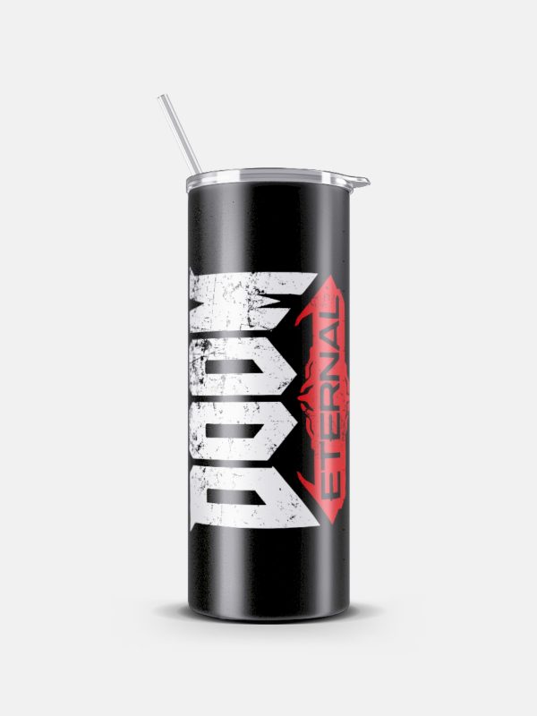 Doom Eternal-Skinny Tumbler with Straw - Image 4