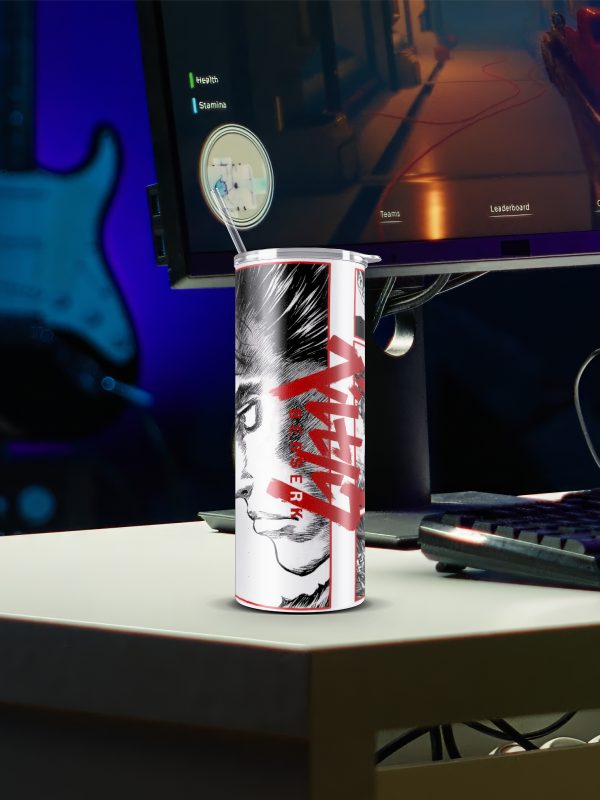 Berserk-Skinny Tumbler with Straw - Image 2