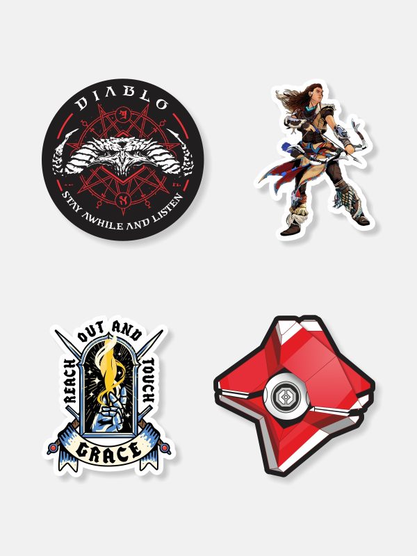 Gamerverse Sticker D2 - Pack of 4