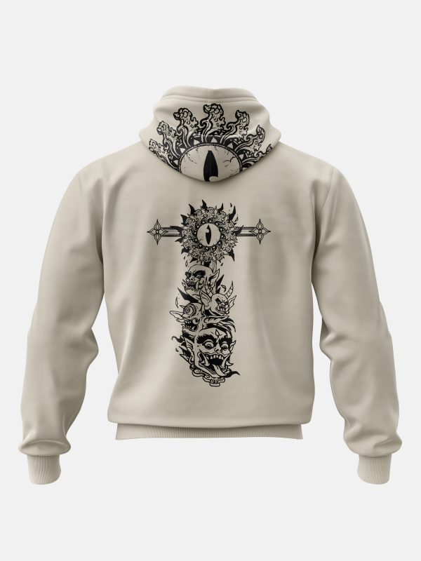 Raji Official Merchandise- Hoodie D1 -Sand - Image 4