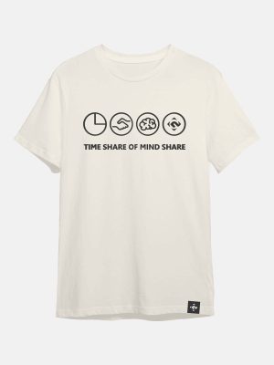 Time Share of Mind Share - Oversized Tshirt - Off white