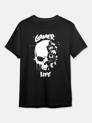 Gamer Life-Gaming Quotes T-Shirt - Black