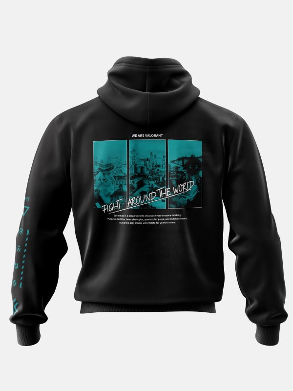 VCSA Kangaroo Pocket Hoodie- Black - Image 2