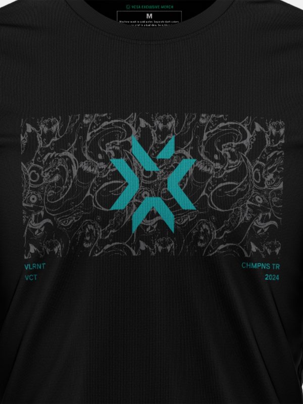 VCSA Abstract Tshirt - Full Sleeve - Black - Image 3