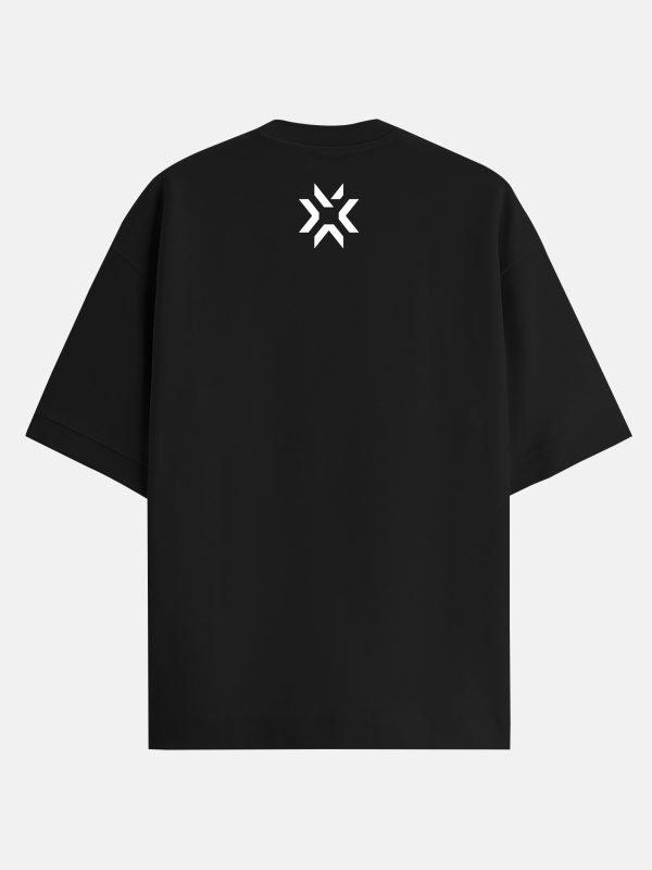 VCSA Oversized Tshirt - Side Quest - Black - Image 2