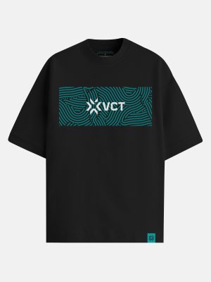 VCSA Oversized Tshirt - Wave- Black
