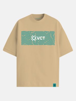 VCSA Oversized Tshirt -Wave- Beige