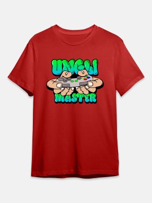 Gaming Quotes T-Shirt - Ungli Master - Red