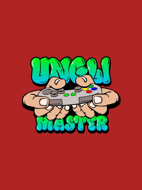 Gaming Quotes T-Shirt - Ungli Master - Red - Image 3