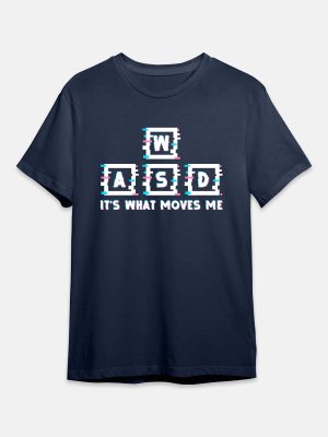 WASD - Gaming Quotes T-Shirt - Navy