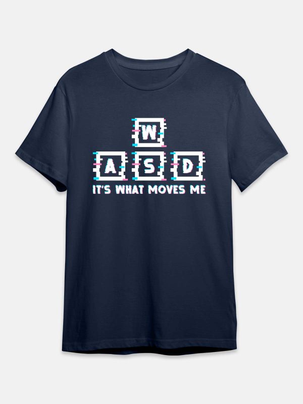 WASD - Gaming Quotes T-Shirt - Navy