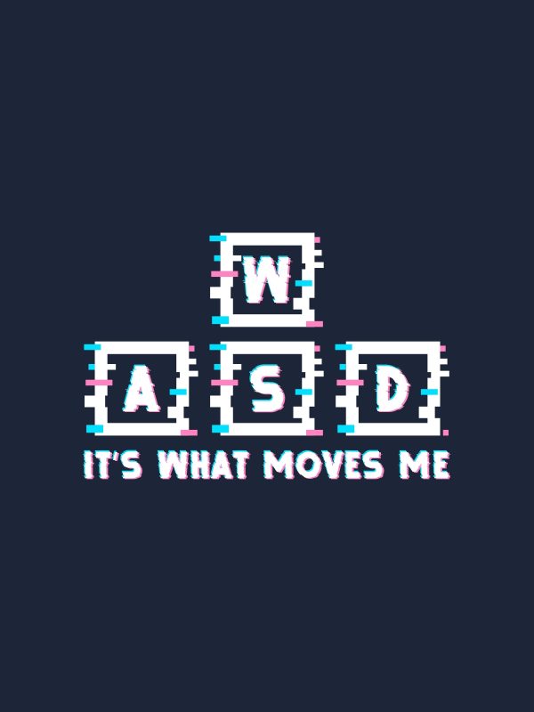 WASD - Gaming Quotes T-Shirt - Navy - Image 3