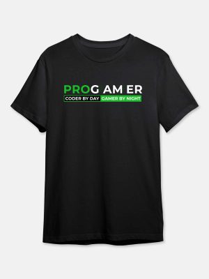 Gaming Quotes T-Shirt - PROGAMER - Black