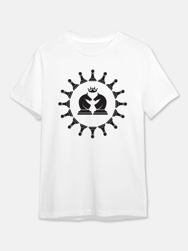 Horse King - Chess T-Shirt - White