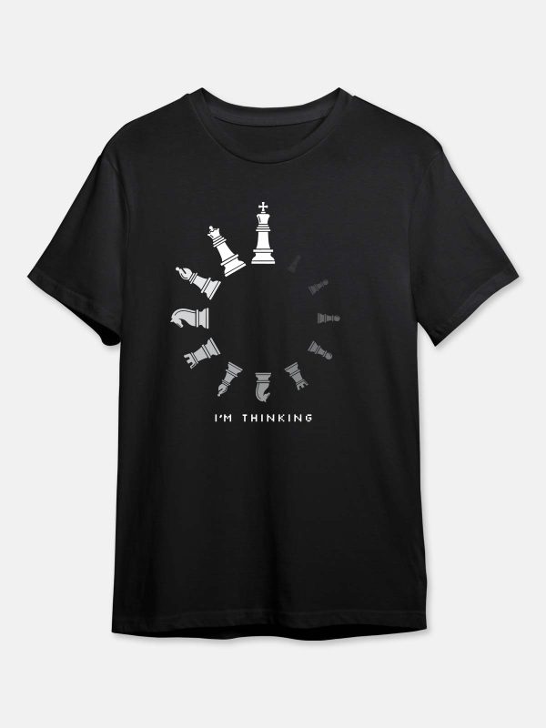 I'm Thinking - Chess T-Shirt - Black