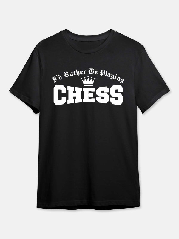 Rather Be Playing Chess T-Shirt - Black