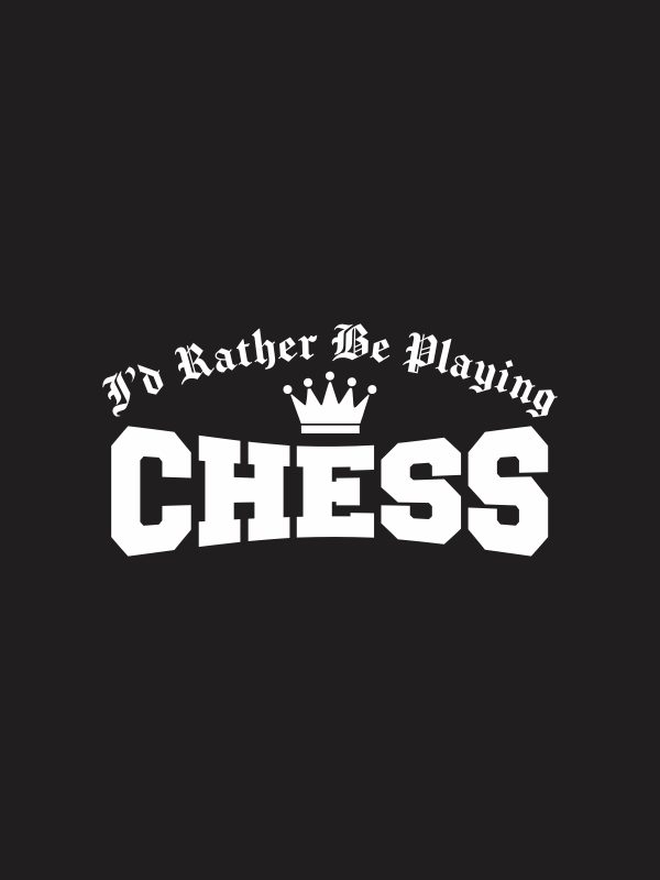 Rather Be Playing Chess T-Shirt - Black - Image 3