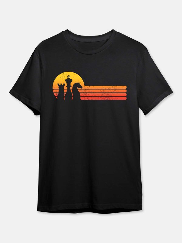 Sunrise Piece - Chess T-Shirt - Black