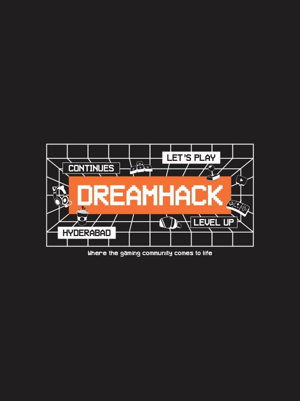 DreamHack Matrix Theme - T-Shirt - Black - Image 3