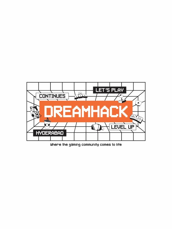 DreamHack Matrix Theme - T-Shirt - White - Image 3