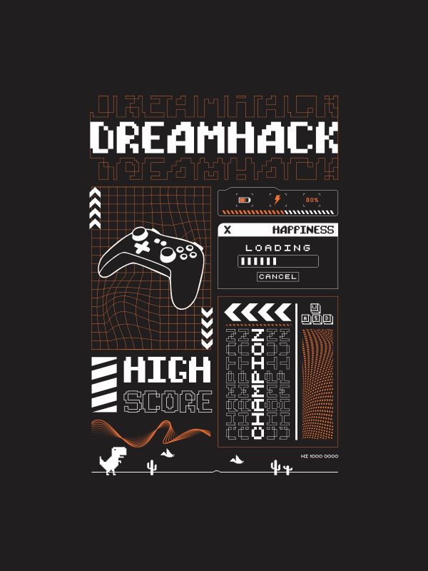 DreamHack Oversized - T-Shirt - Black - Image 3