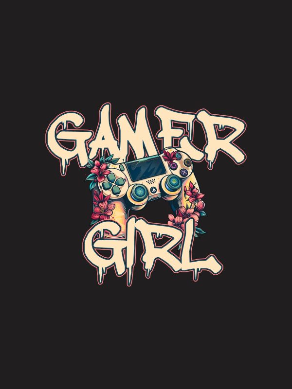 Gamer Girl - Gaming Quotes Tshirt - Black - Image 3