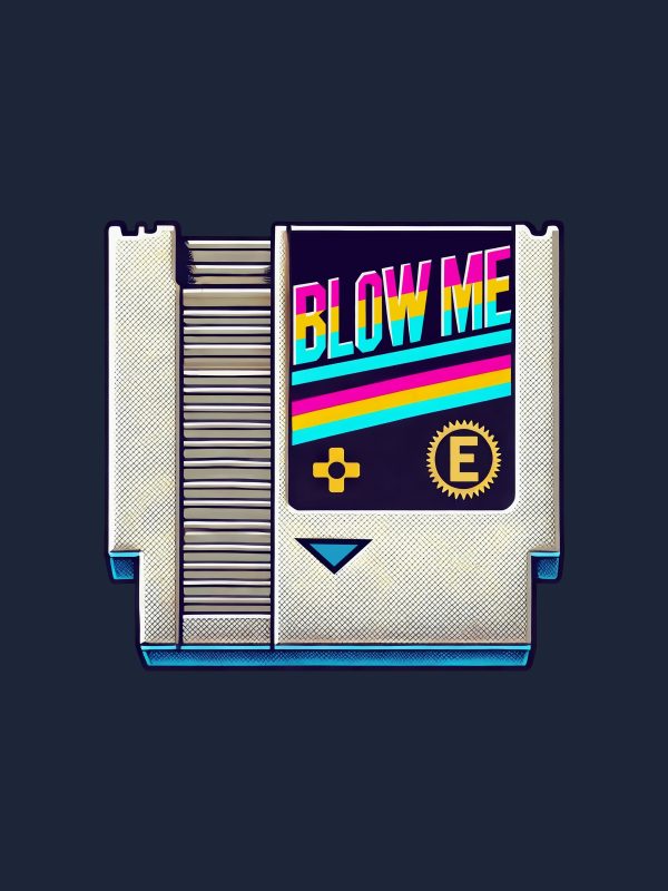 Blow Me - Gaming Quotes Tshirt - Navy - Image 3