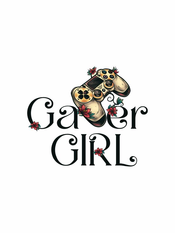 Gamer Girl - Gaming Quotes Tshirt - White - Image 3