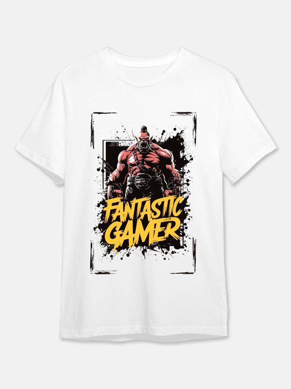 Fantastic Gamer - Gaming Quotes Tshirt - White