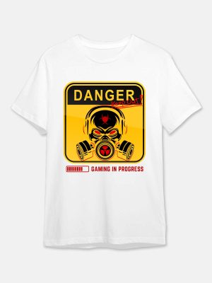 Danger - Gaming Quotes Tshirt - White