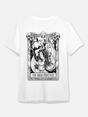 The High Priestess - Gaming Quotes T-Shirt - White