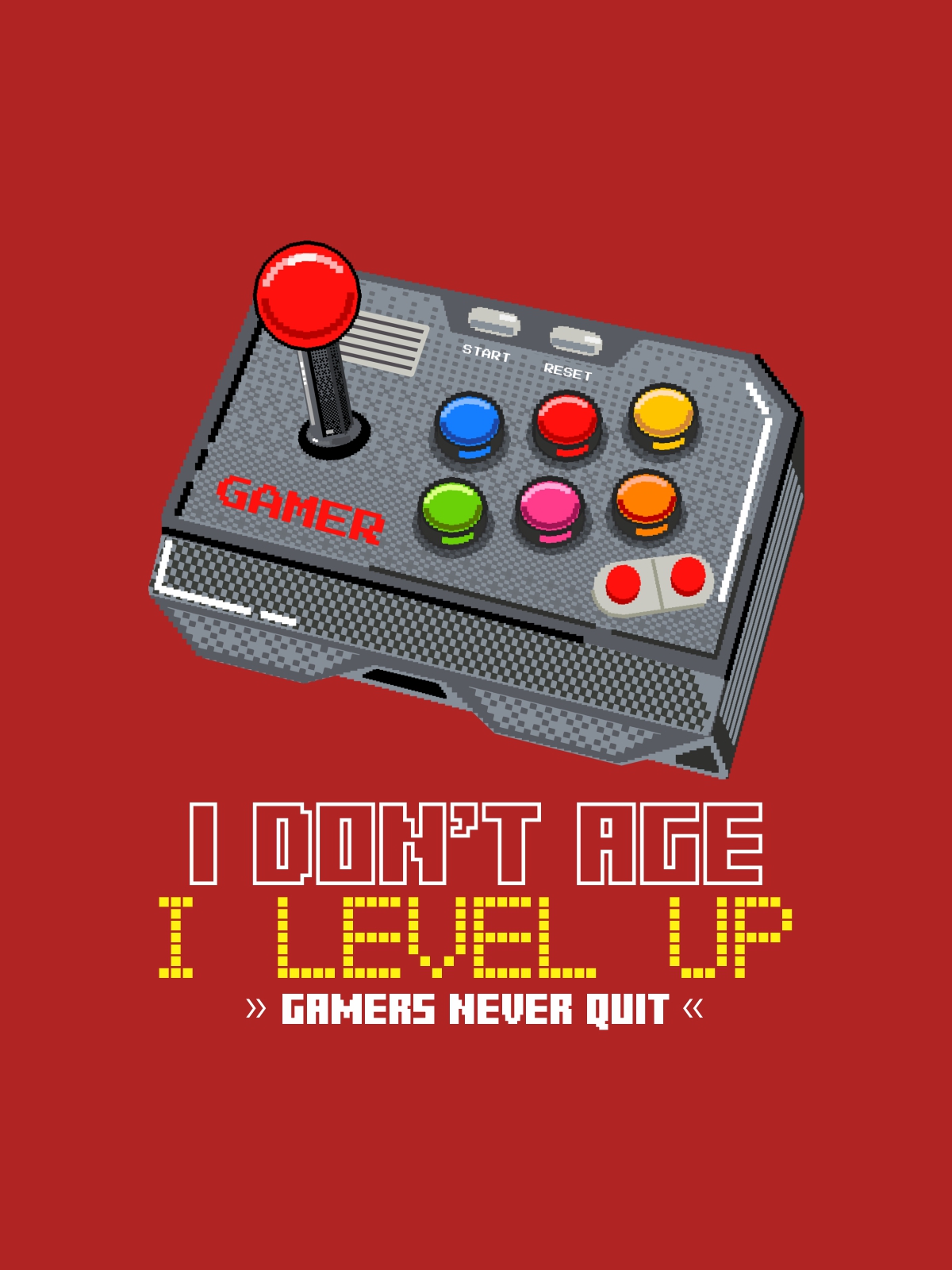 I Don't Age - Gaming Quotes T-Shirt - Black - Image 3